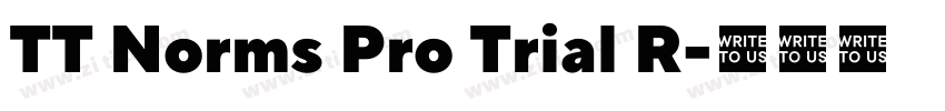 TT Norms Pro Trial R字体转换 TT Norms Pro Trial R字体转换